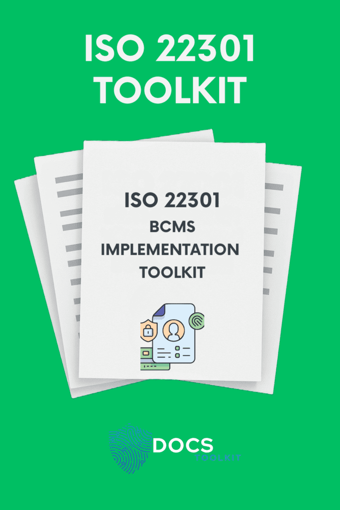 ISO 22301 Documentation Toolkit | Manual, Procedures, Forms, Audit Checklists