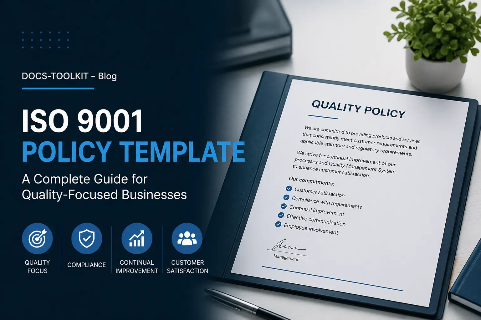 ISO 9001 Policy Template
