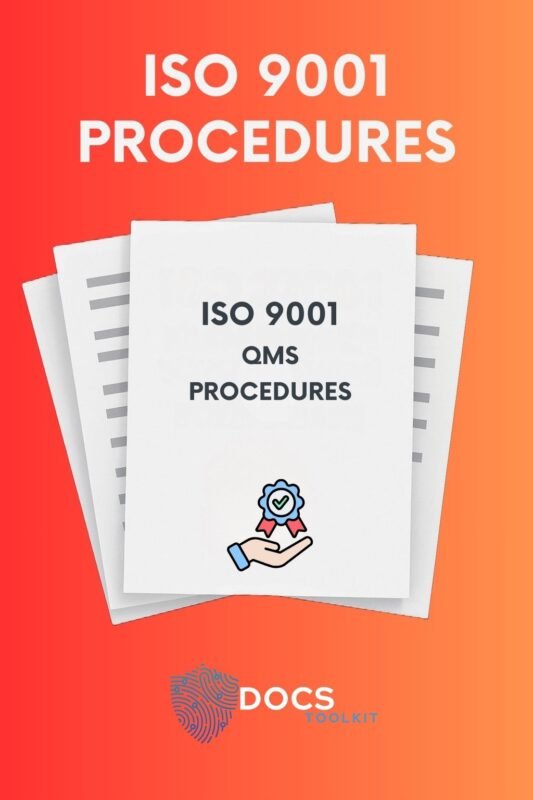 ISO 9001 Procedures Document Set - QMS Certification