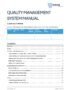 ISO 9001 QMS Manual